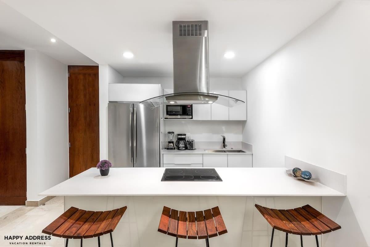 Trendy 1 Bedroom Apartment In Cruz Con Mar Brand New Building Playa del Carmen Bagian luar foto