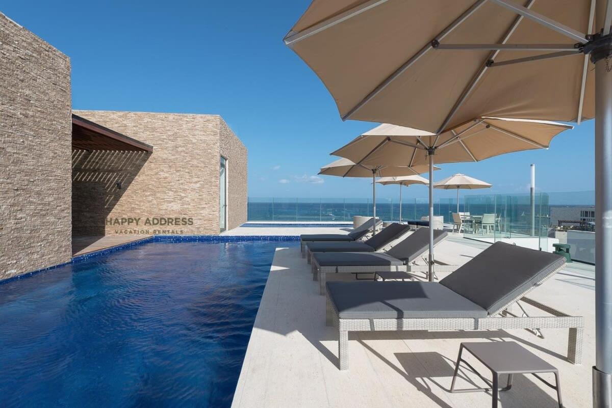 Trendy 1 Bedroom Apartment In Cruz Con Mar Brand New Building Playa del Carmen Bagian luar foto